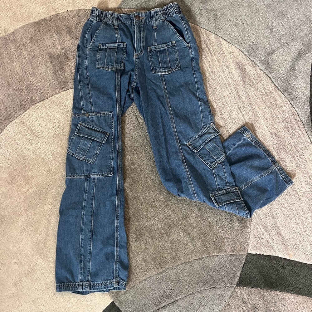 Women’s | Urban Outfitters | Y2K | Extra Baggy | Multi-Pocket | Denim Jeans